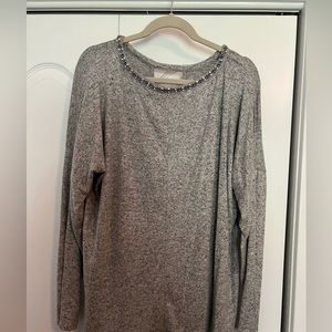 J Lo sweater with rhinestones